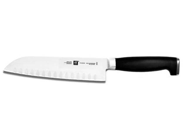 Henckels Four Star II - 7" Santoku Hollow Edge Knife
