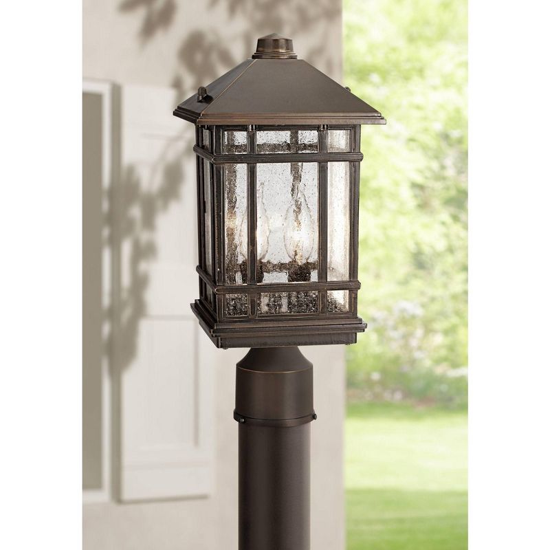 Kathy Ireland J du J Sierra Craftsman 14" High Outdoor Post Mount Light