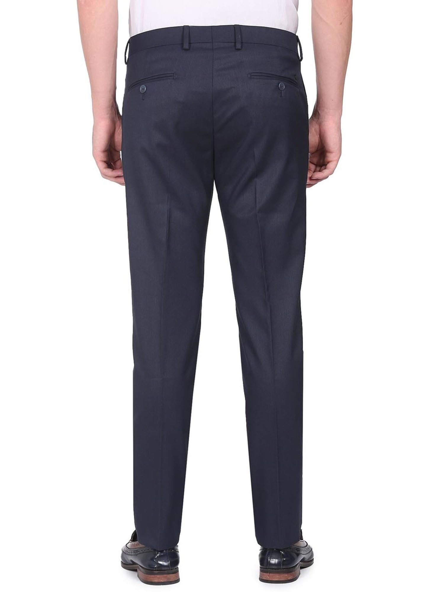 Arrow Blue Regular Fit Trousers