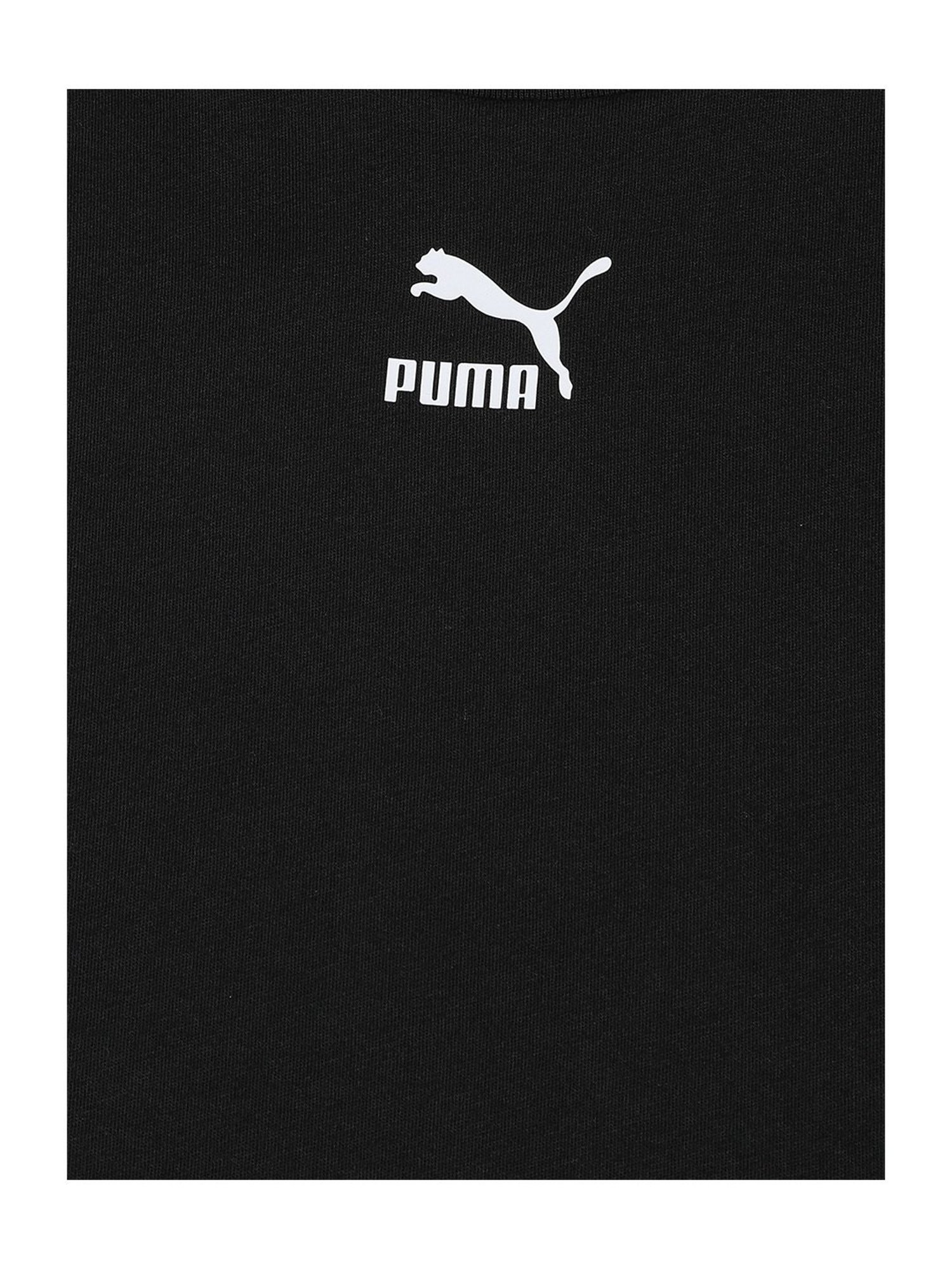 Puma Kids Black Solid T-Shirt Dress
