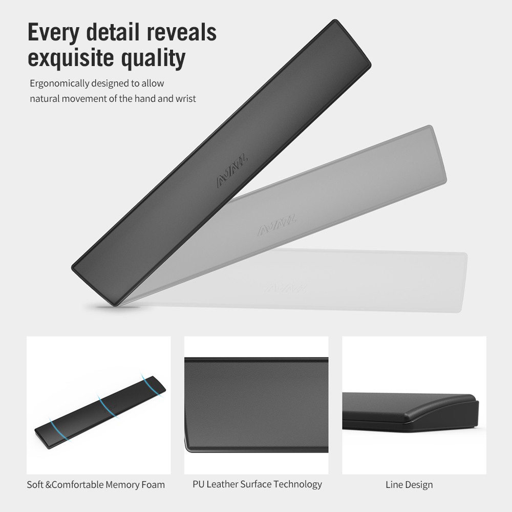 Ajazz Mechanical Keyboard Wrist Pad Ergonomic Comfort Memory Foam Keyboard Wrist Rest Pad For Office Computer