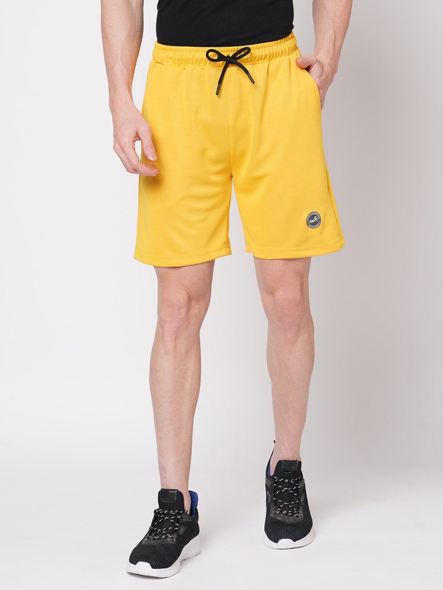 Fitz Yellow Slim Fit Shorts