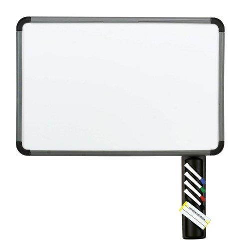 Iceberg Dry-Erase Board w/ Accessory Tray 24"x36" Charcoal Frame 37037