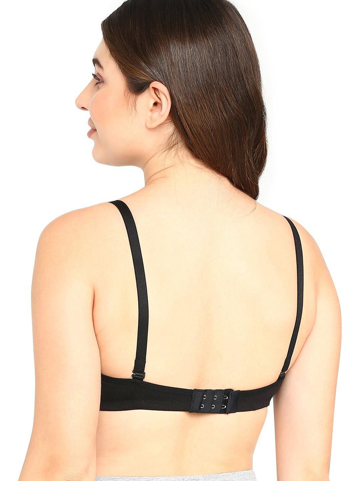 BLOSSOM Black Medium Coverage T-Shirt Bra