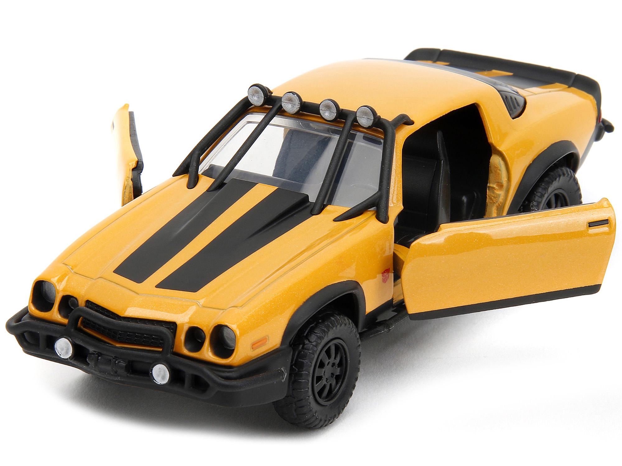 1977 Chevrolet Camaro Off-Road Version Yellow Metallic with Black Stripes "Transformers: Rise of the Beasts" (2023) Movie "Hollywood Rides" Series 1/32 Diecast Model Car by Jada