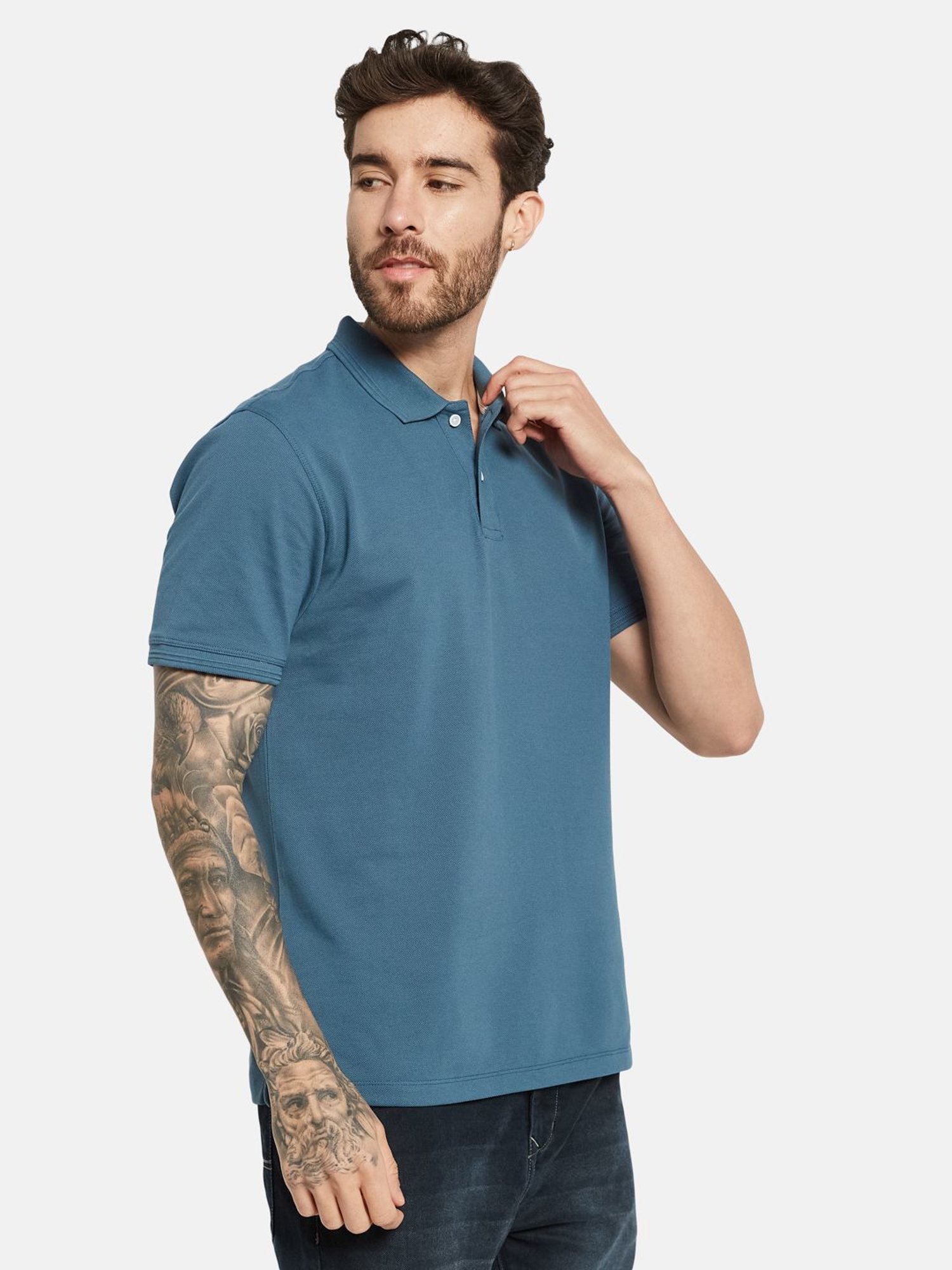 Octave Nile Cotton Regular Fit Polo T-Shirt