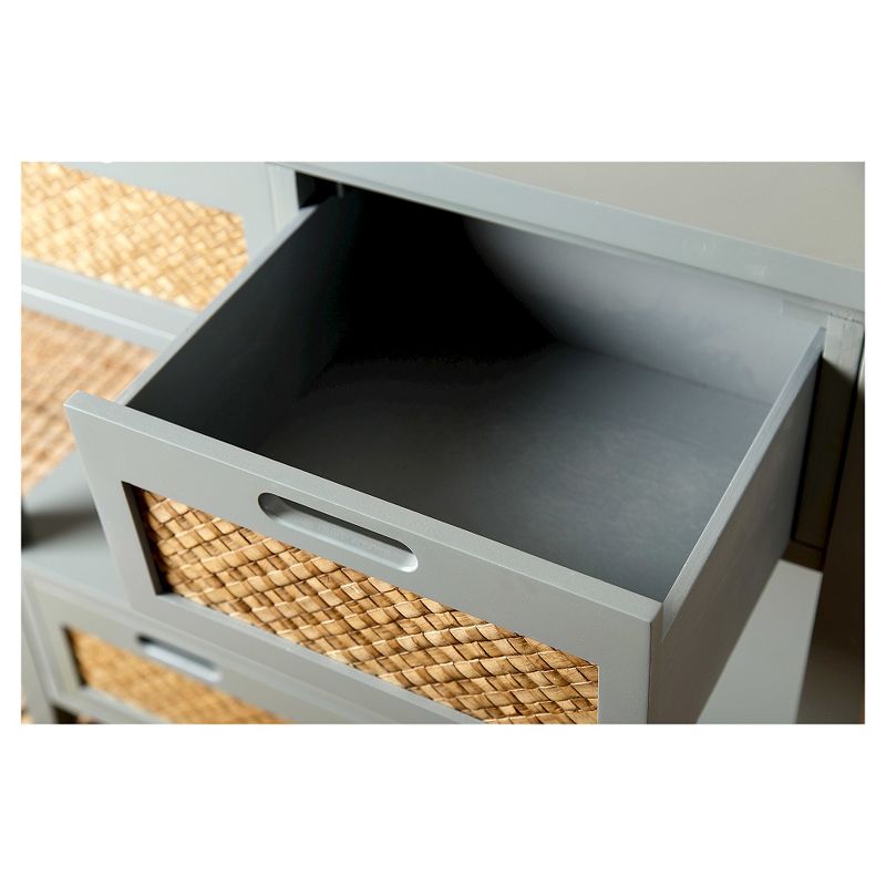 Robins Console Sofa Table Antiqued Steel Blue - Abbyson Living