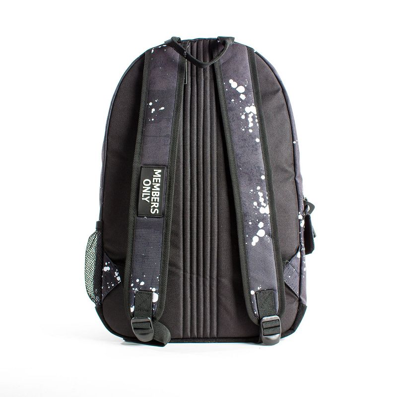 Members Only Men's Splatter Print Backpack Black.