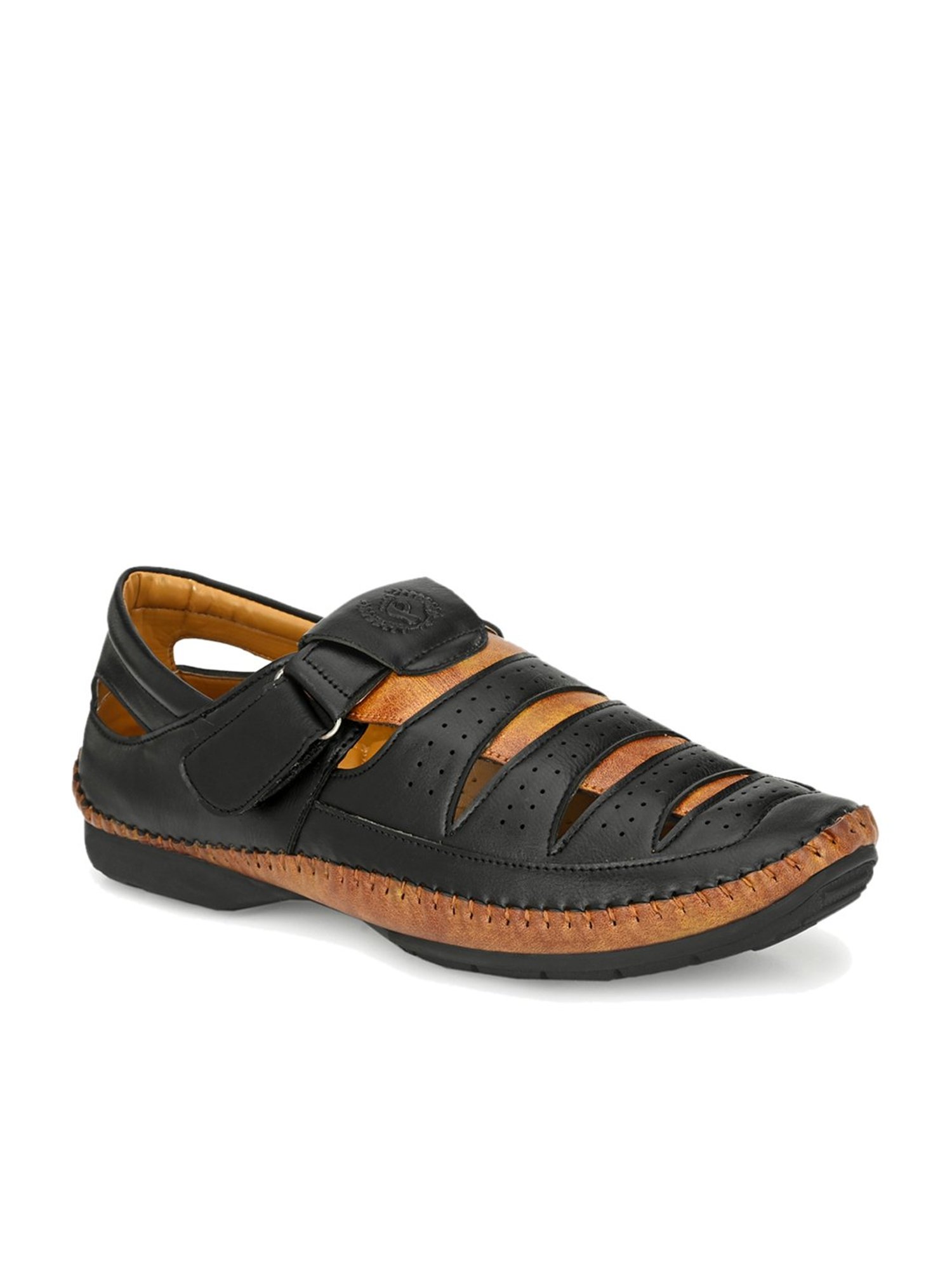 Prolific Black Fisherman Sandals