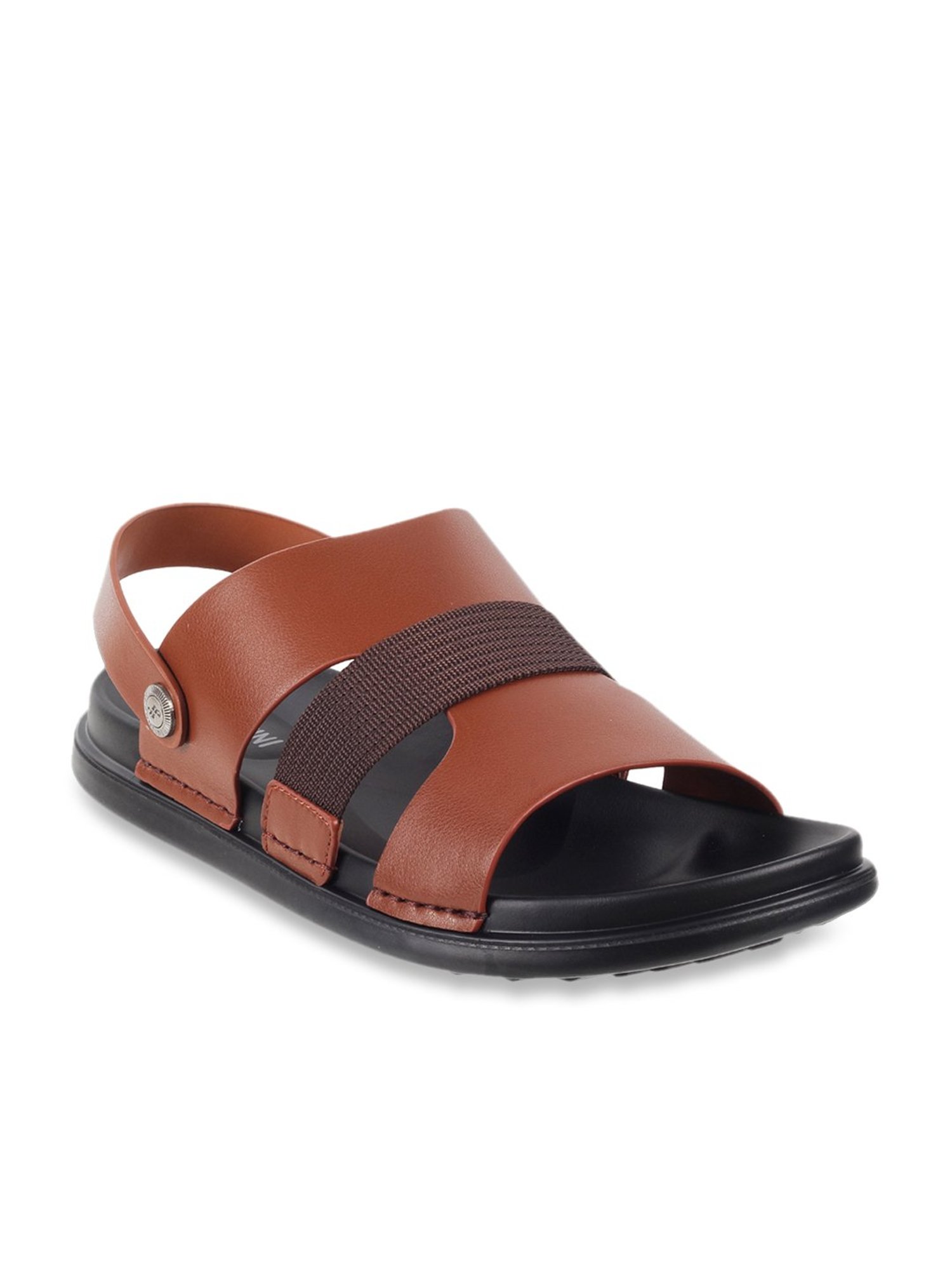 J. Fontini by Mochi Men's Tan Sling Back Sandals