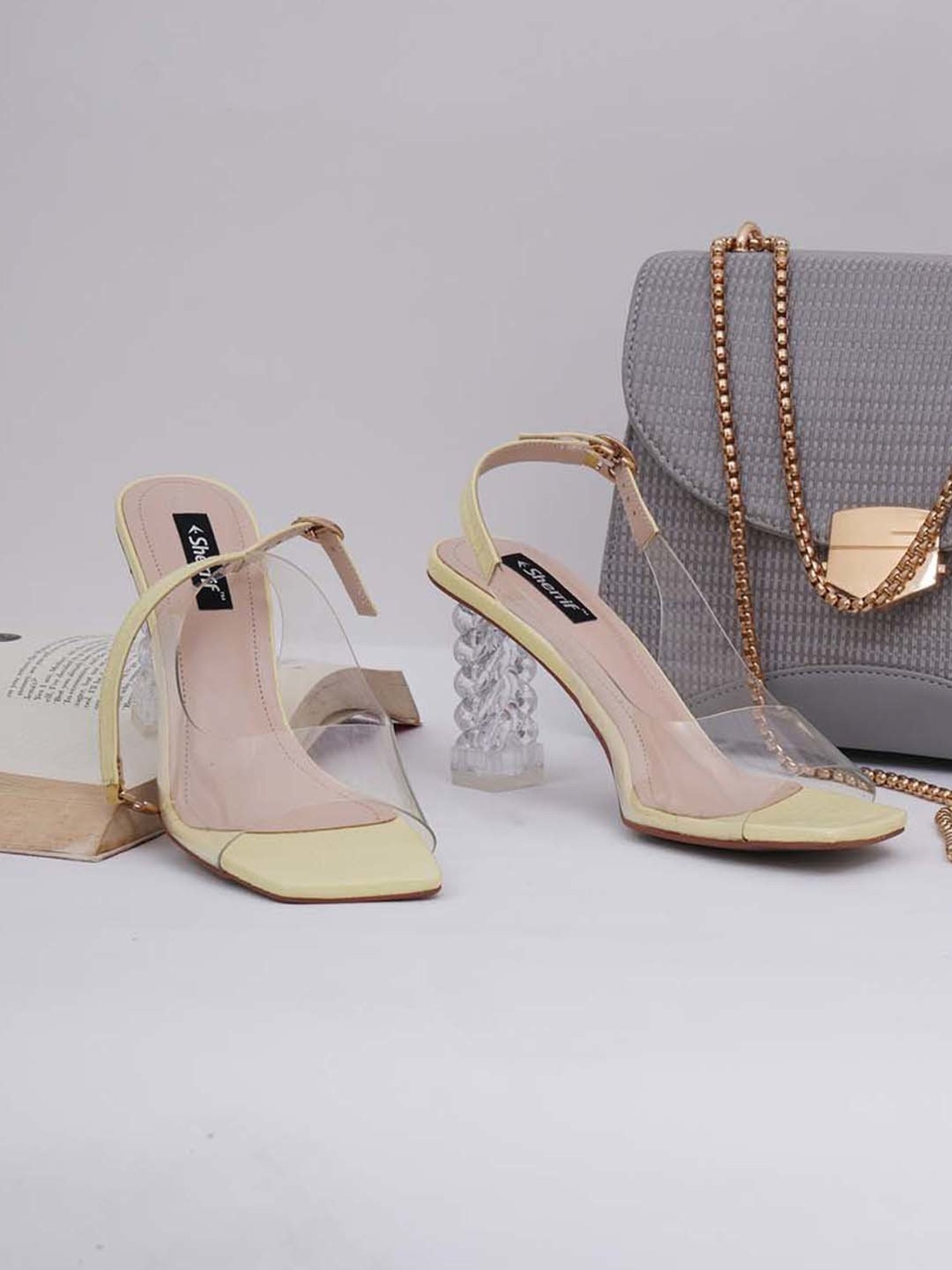 Sherrif Women's Yellow Back Strap Sandals