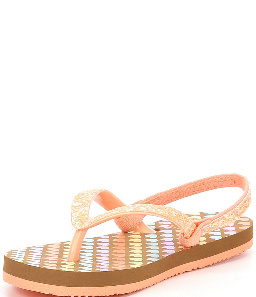 REEF Girls' Little Stargazer Mini Heart Flip Flops (Infant)
