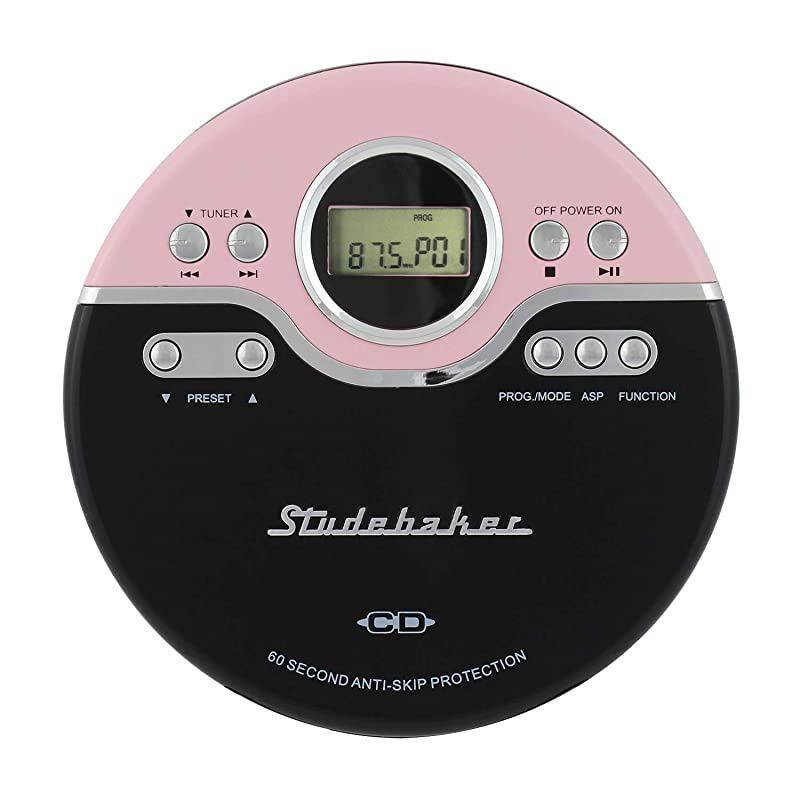 PC807B Personal Portable MP3CD Player with AntiSkip Protection with Stereo Earbuds BlackGray