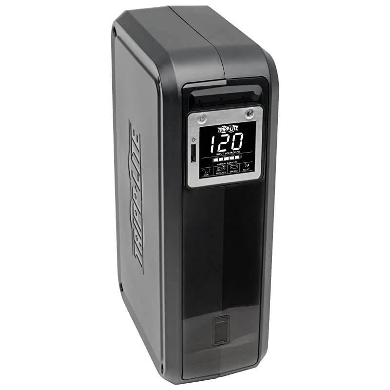 CP1000AVRLCD Intelligent LCD UPS System 1000VA600W 9 Outlets AVR MiniTower Black