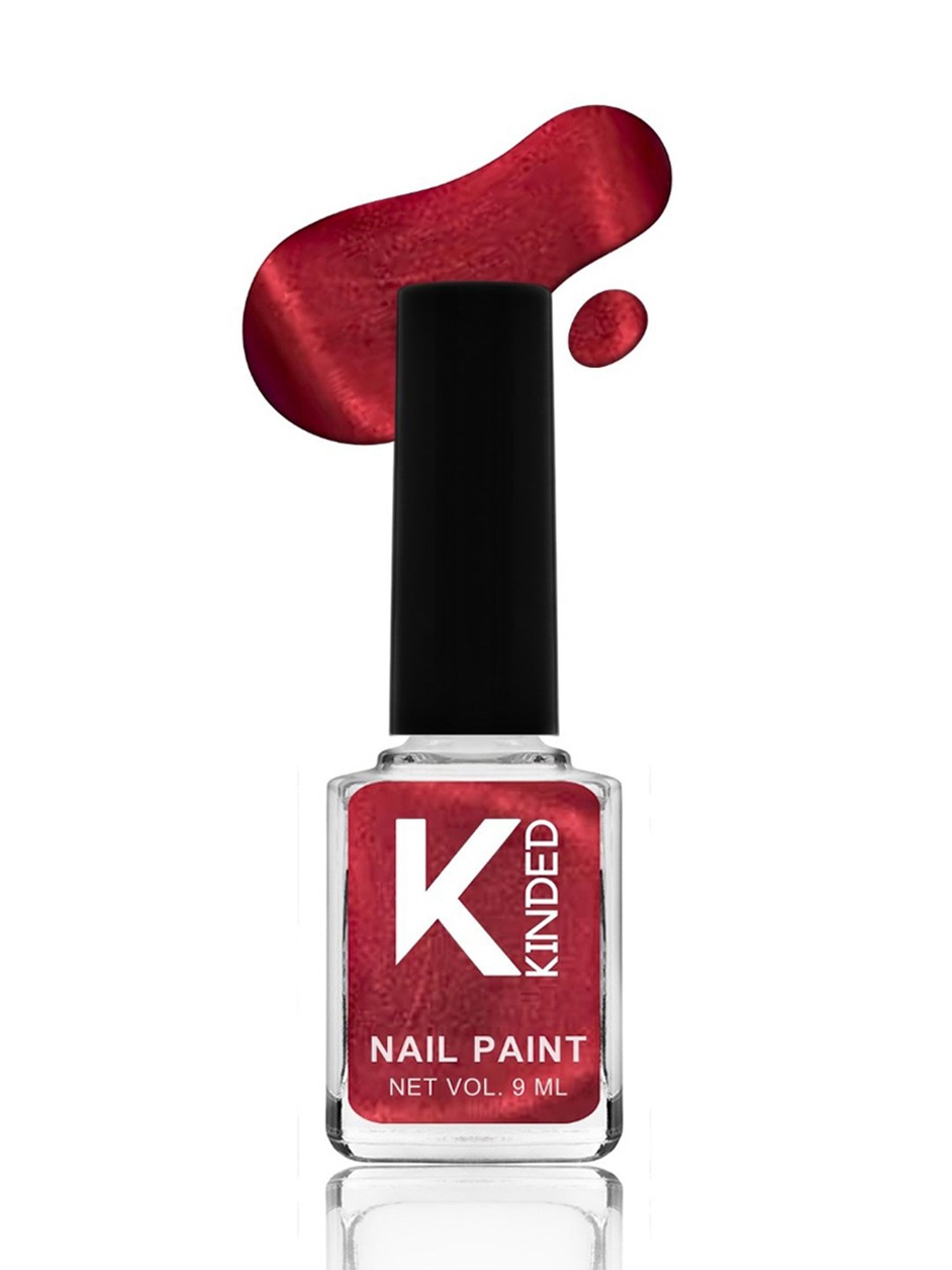 KINDED Nail Paint 06 Metallic Hot Red - 9 ml