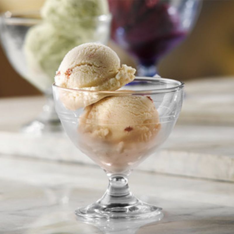 Duralex Gigogne 6 Piece Clear Tempered Glass 8.75 Ounce Ice Cream Dessert Serving Bowl Cup Set, Made in France (2 Pack)