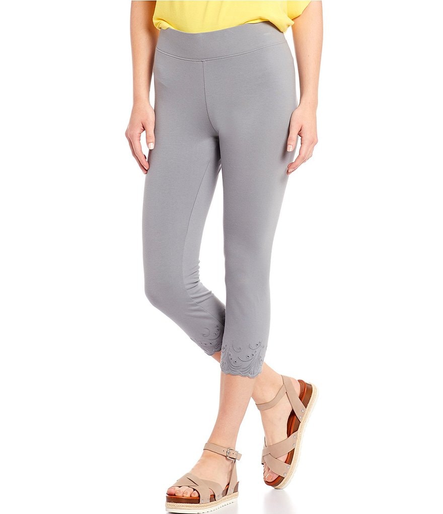 Commando Faux Leather Crocodile-Embossed Legging