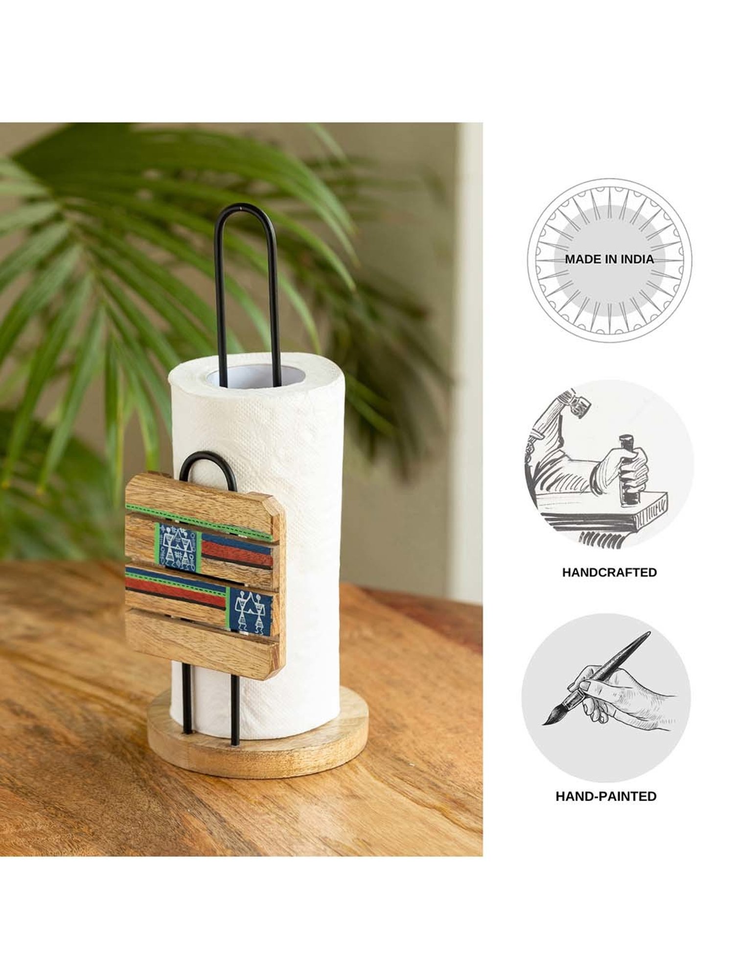 20" White Napkin with Red and Green Tassels Set of 4 pc White - SARO Lifestyle