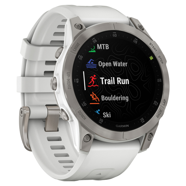 epix(TM) (Gen 2) Sapphire Edition Smartwatch with 47-mm Band (White)