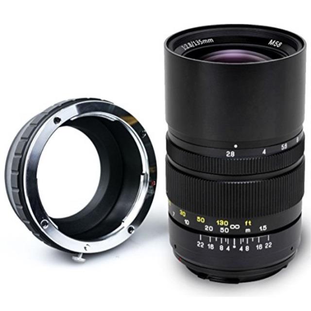 Oshiro 135mm f/2.8 LD UNC AL Telephoto Full Frame Prime Lens for Sony NEX E-Mount a6500, a6300, a6000, a5100, a5000, NEX-7, NEX-6, 5T, 5N, 5R, 3N Digital Mirrorless Cameras