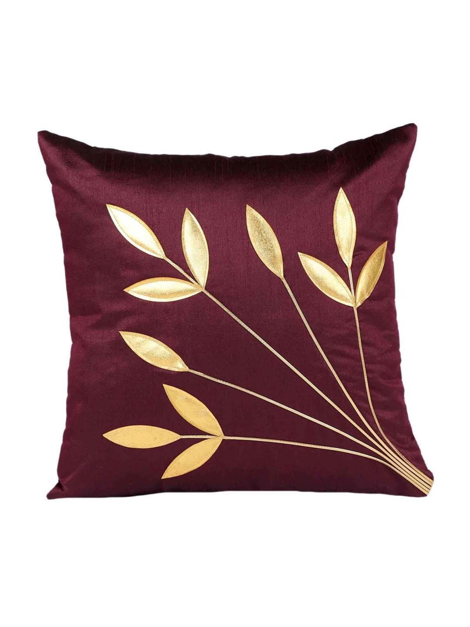 MFD HOME Furnishing Purple Polyester Cushion Cover - Set of 5