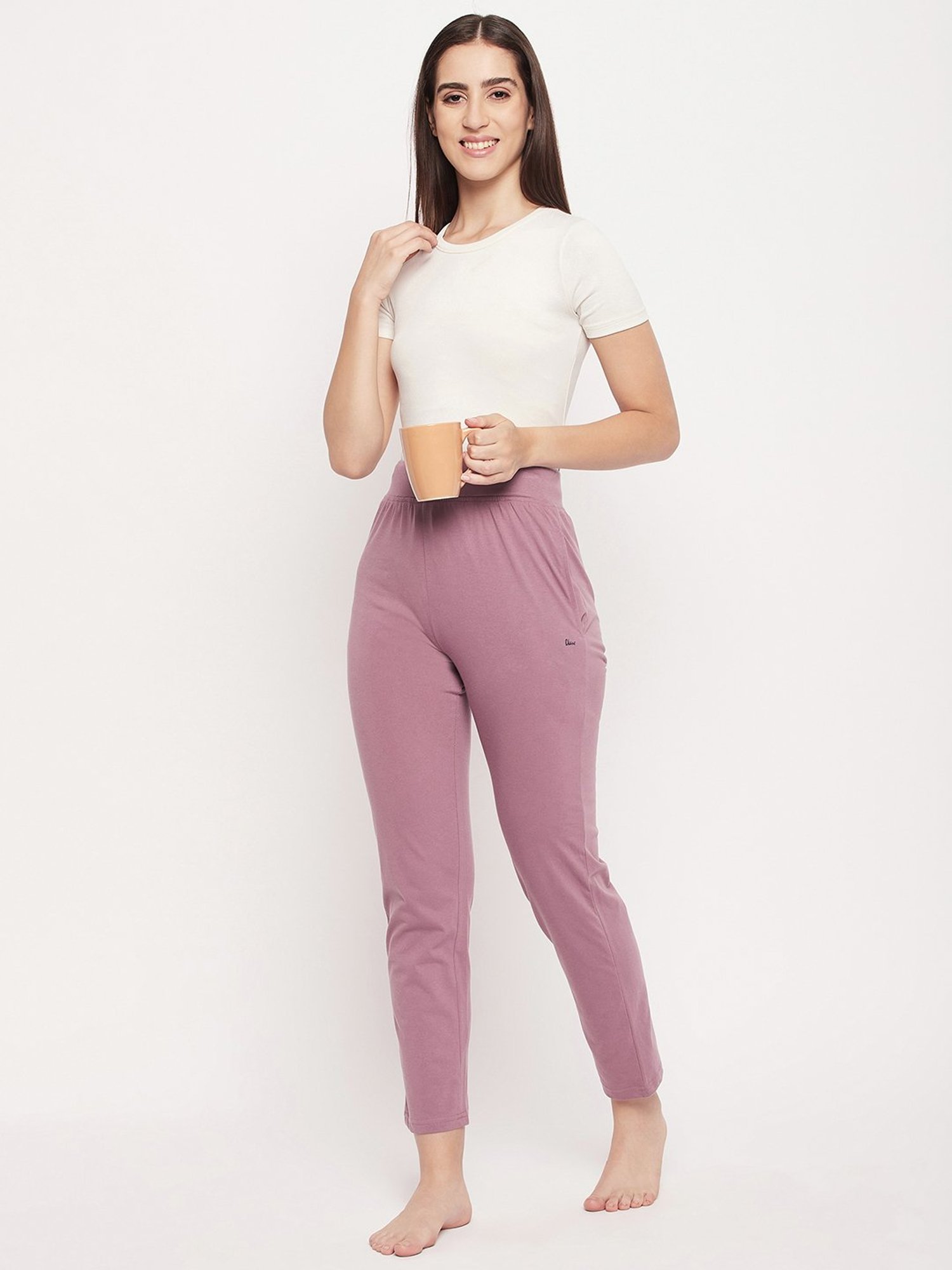 Okane Pink Mid Rise Lounge Pants
