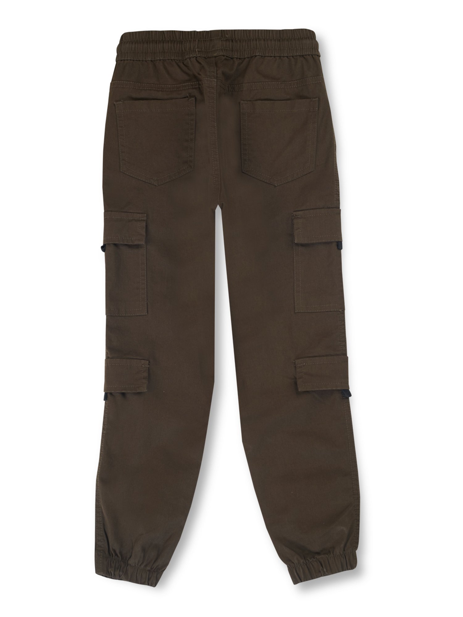 Plum Tree Boys Black Printed Joggers