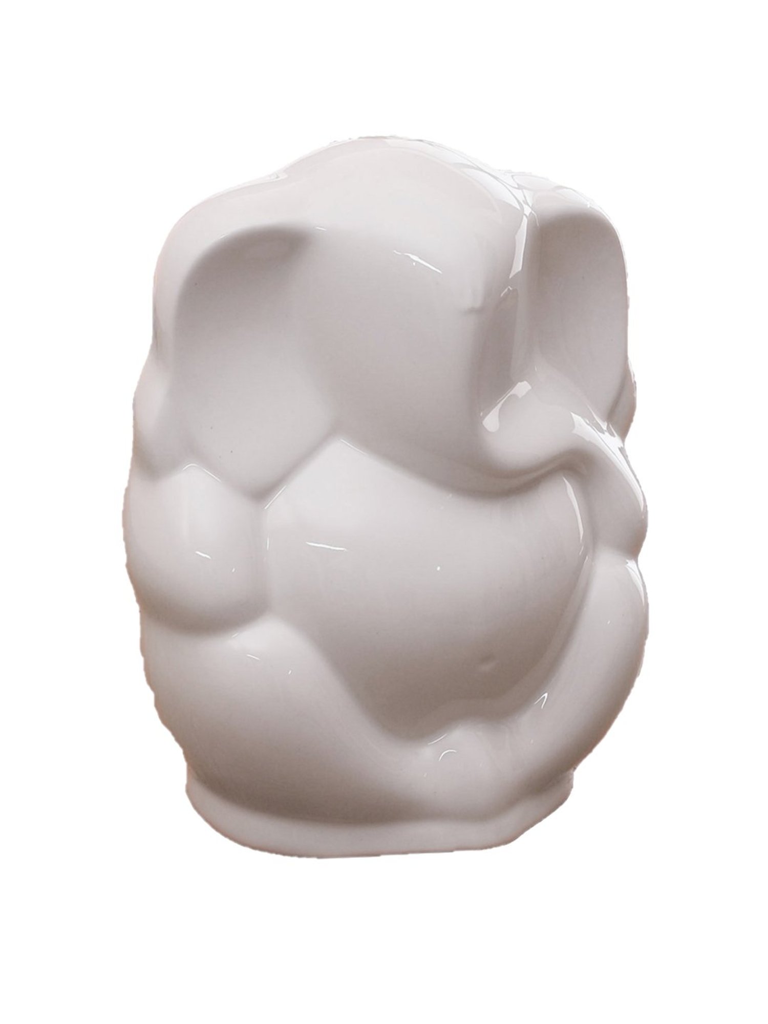 eCraftIndia Golden Handcrafted Engraved Palm Buddha Decorative Showpiece