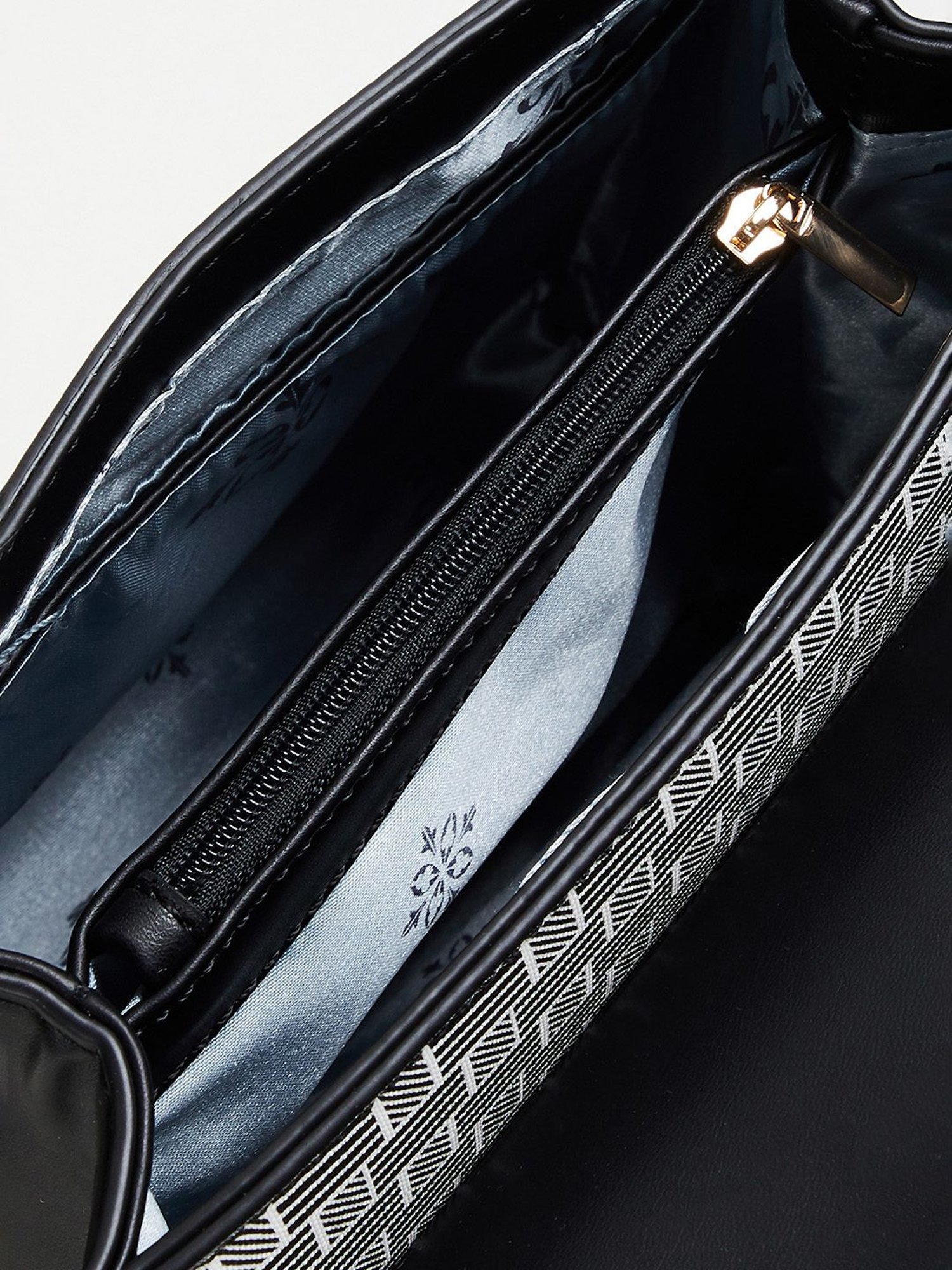 Code by Lifestyle Black Geometric Satchel Handbag