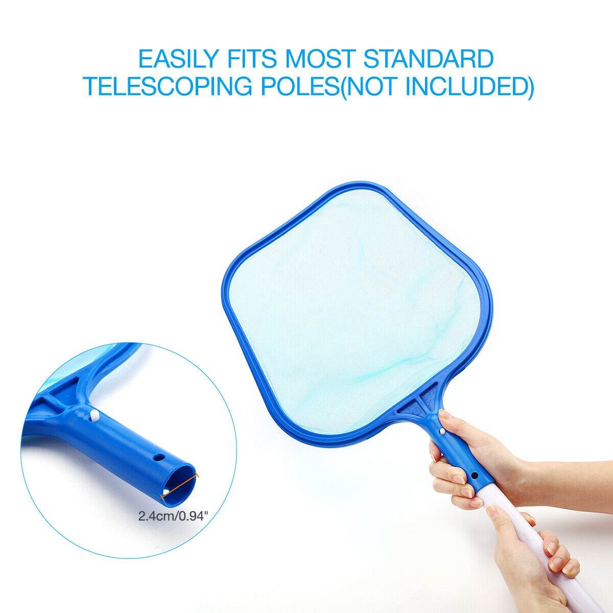 Swimming Pool Leaf Skimmer Rake Net Hot Tub Spa Cleaning Leaves Mesh Tools Clean