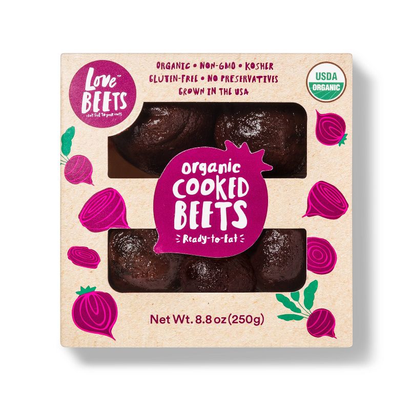 Love Beets Organic Cooked & Peeled Beets - 8.8oz