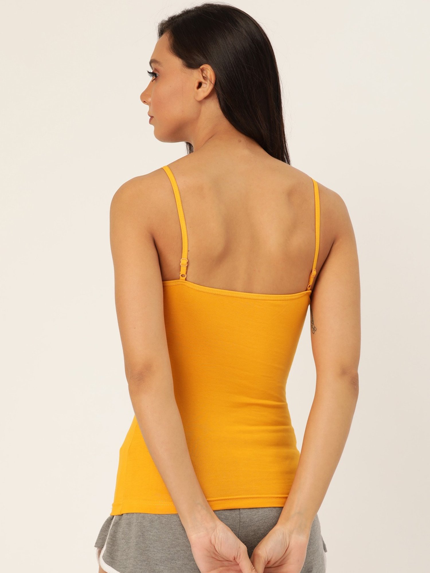 Lady Lyka Multicolor Cotton Camisole (Pack Of 2)