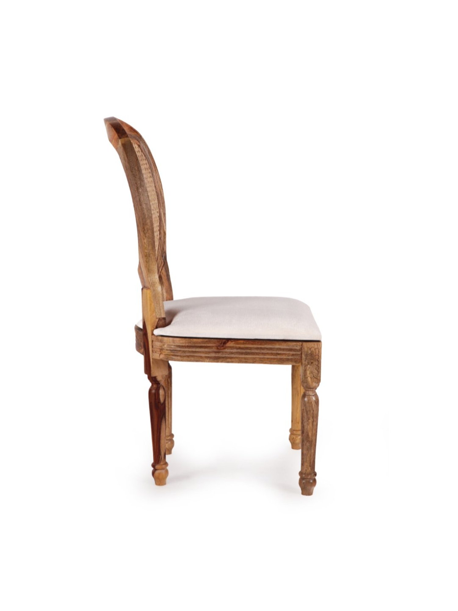 Durian Elanor Modern Brown & Beige Premium Leatherette Dining Chair