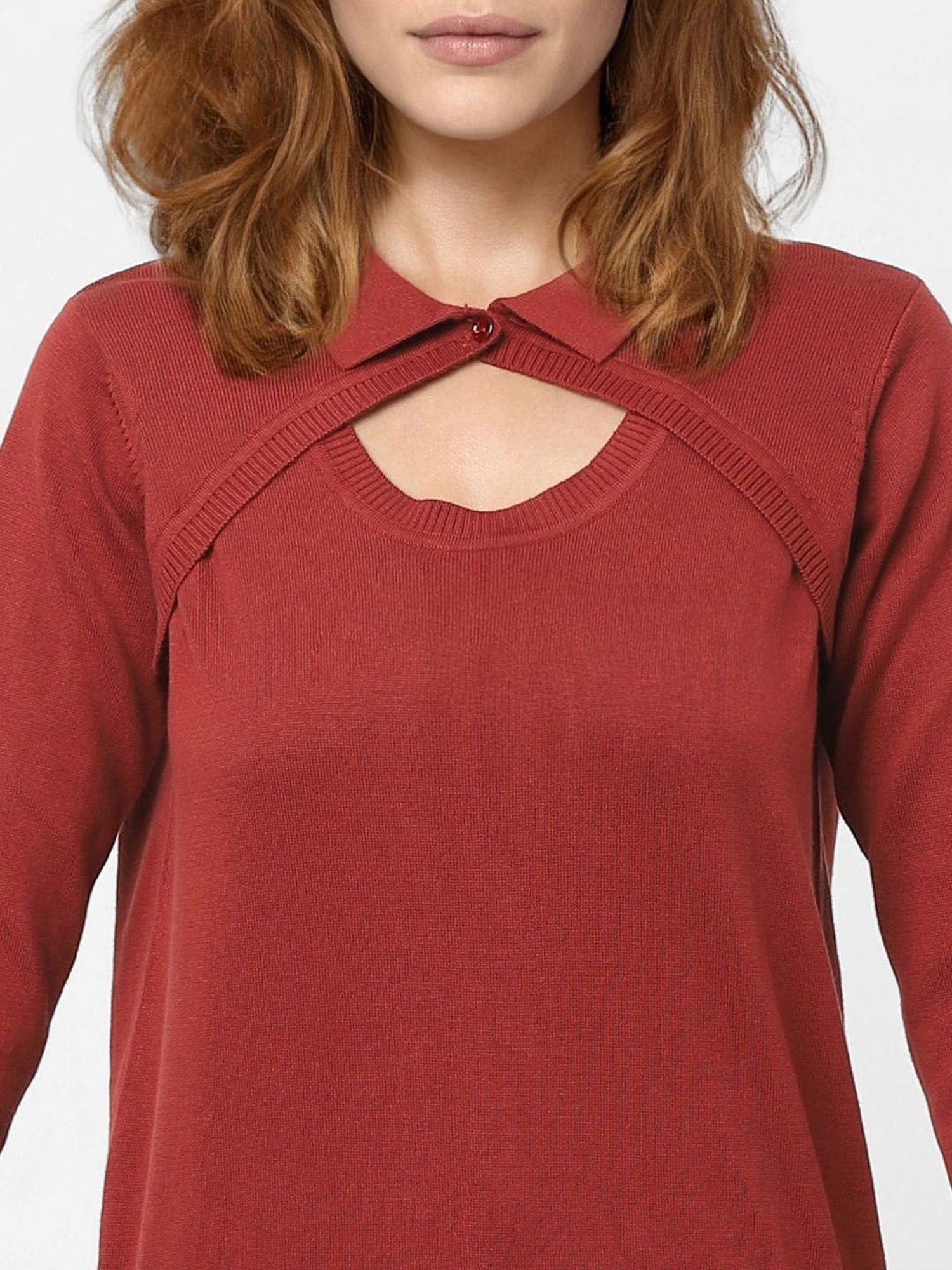 Vero Moda Brown Stylized Pullover