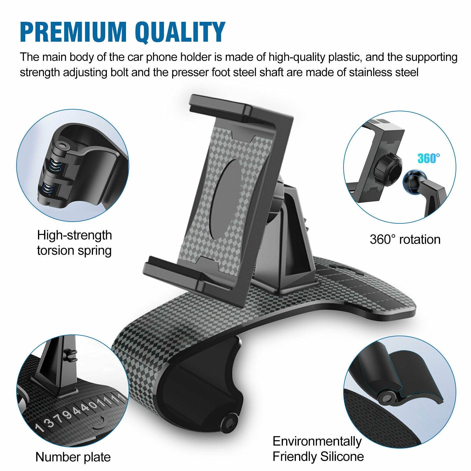 Universal Car Dashboard Mount Holder Stand Clamp Cradle Clip for Cell Phone GPS