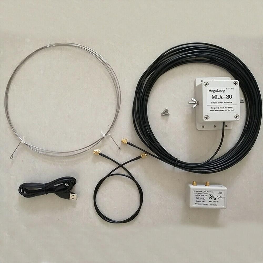 MLA 30 100kHz-30MHz Receive Antenna Ring Active Medium Short Wave Balcony Broadband Rotating Rainproof Outdoor Loop Rooftop