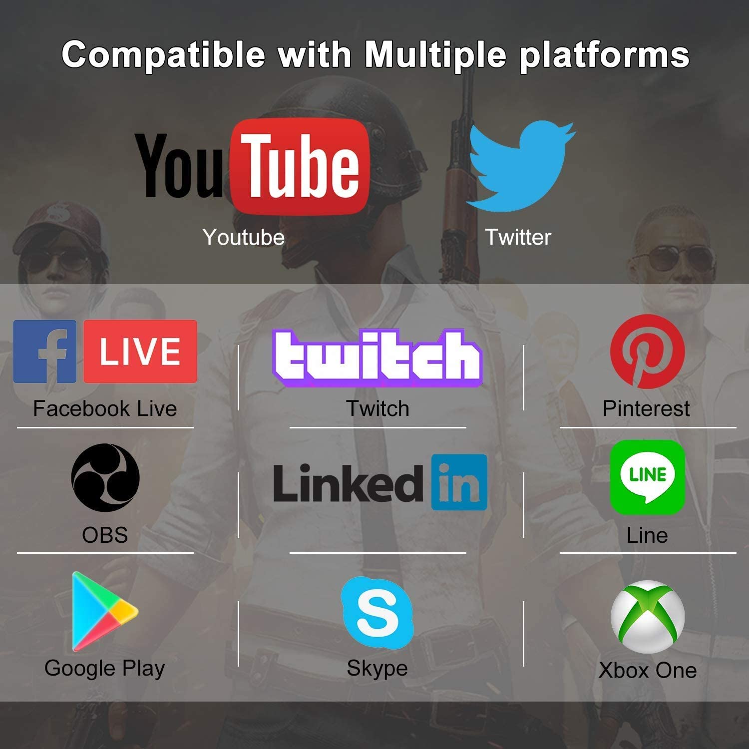 4K Audio Video Capture Card, USB 3.0 HDMI Video Capture Device, Full HD 1080P 60FPS for Game Recording, Live Streaming Broadcasting-Black