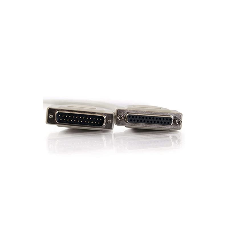 02658 DB25 M/F Serial RS232 Extension Cable, Beige (15 Feet, 4.57 Meters)