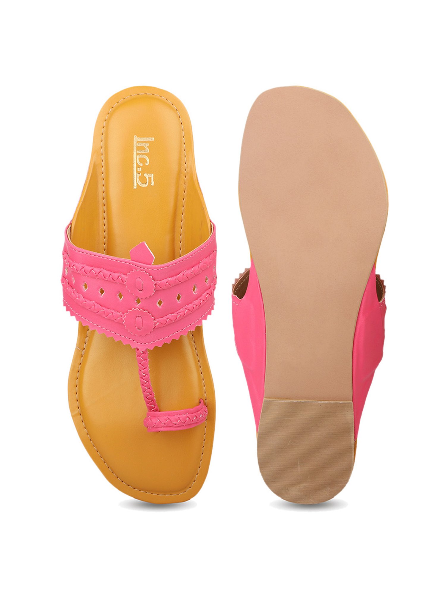 Inc.5 Women's Pink Toe Ring Sandals