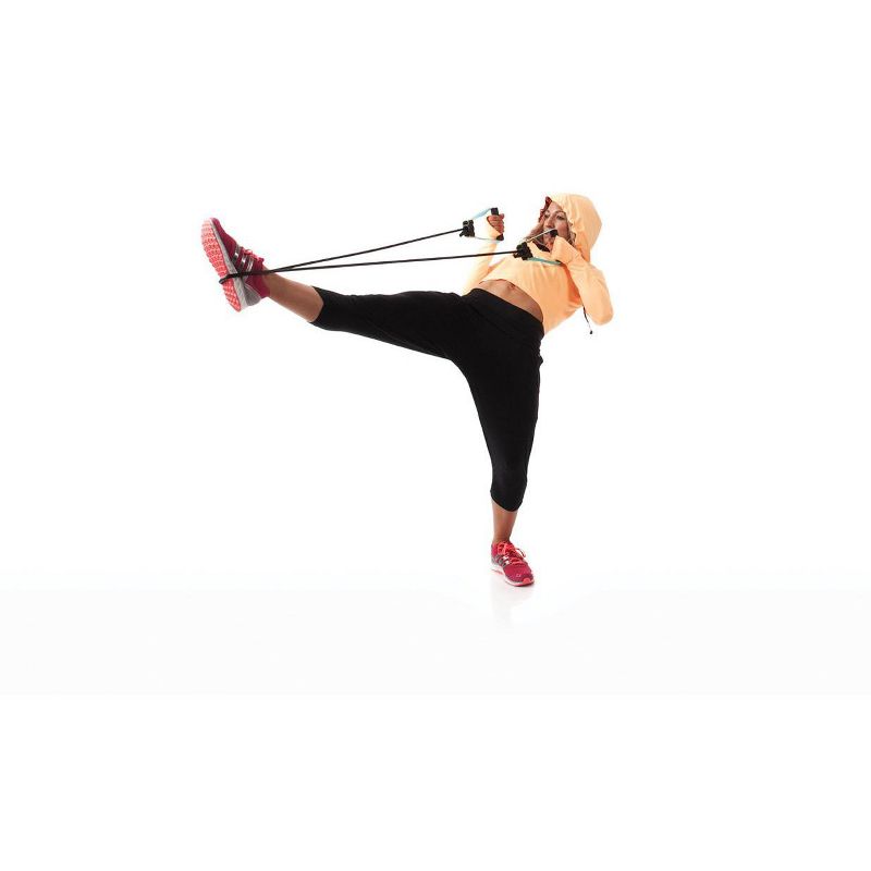 Escape Fitness Lightweight Multi Function Elastic Power 02 Tubes for Conditioning, Flexibility, and Cardio, Green