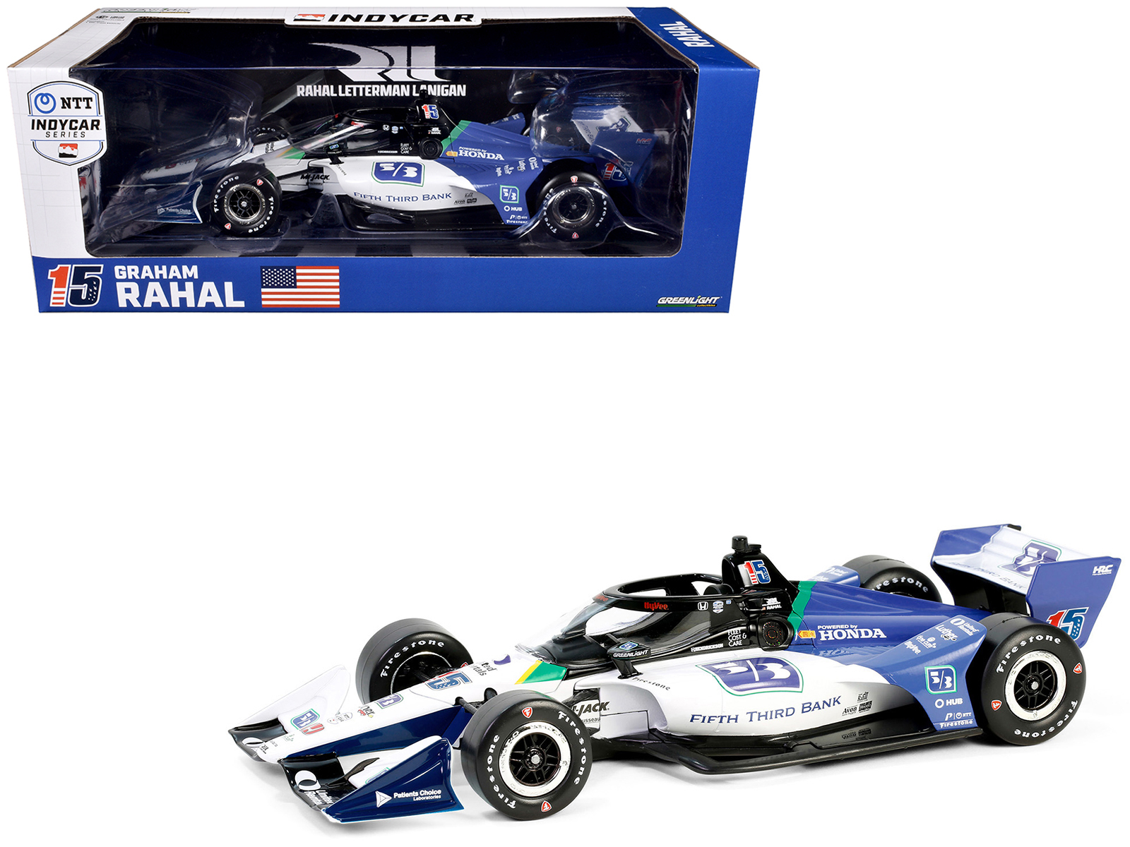 Dallara IndyCar #27 Kyle Kirkwood "AutoNation" Andretti Autosport "NTT IndyCar Series" (2024) 1/18 Diecast Model Car by Greenlight