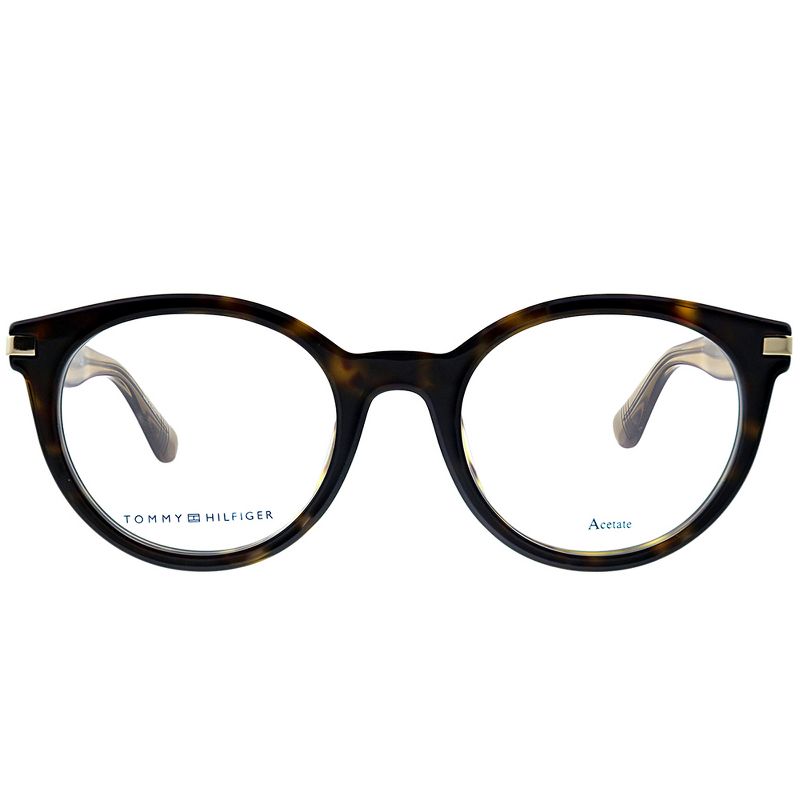 Tommy Hilfiger TH 1518 086 Womens Oval Eyeglasses Dark Havana 48mm
