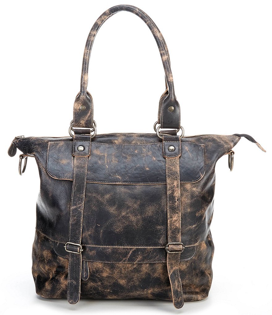 Bed Stu Big Fork Leather Handmade Tote Bag