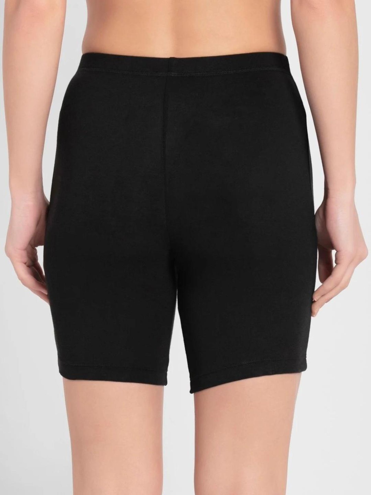 Jockey Black Skinny Fit Sports Shorts