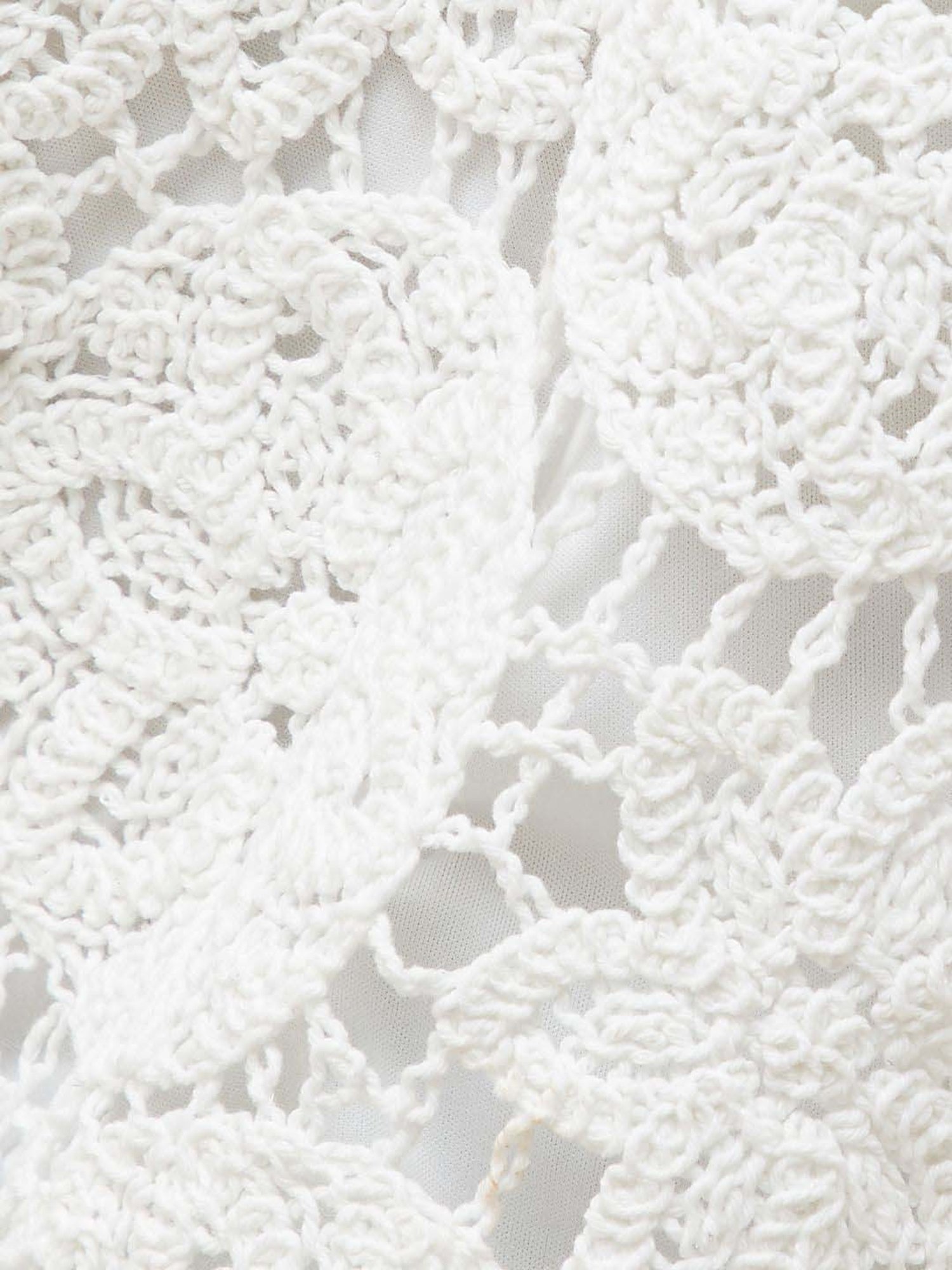 Ginger by Lifestyle White Cotton Self Pattern Top