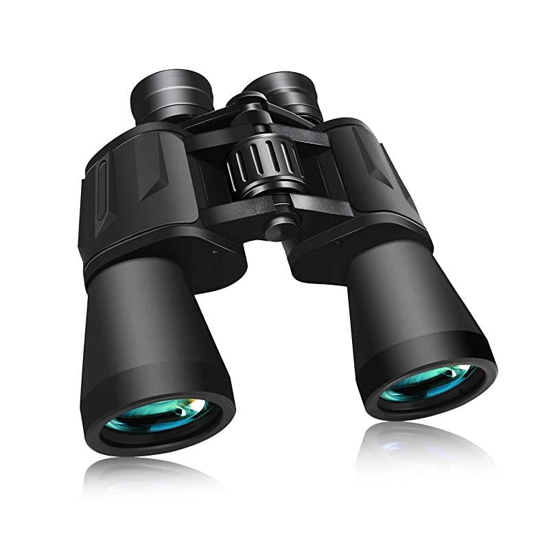 10x50 Binoculars for Adults - BAK4 Prism FMC Lens with Low Light Vision - Powerful Large Eyepiece Binoculars for Bird Watching, Hunting, Wildlife