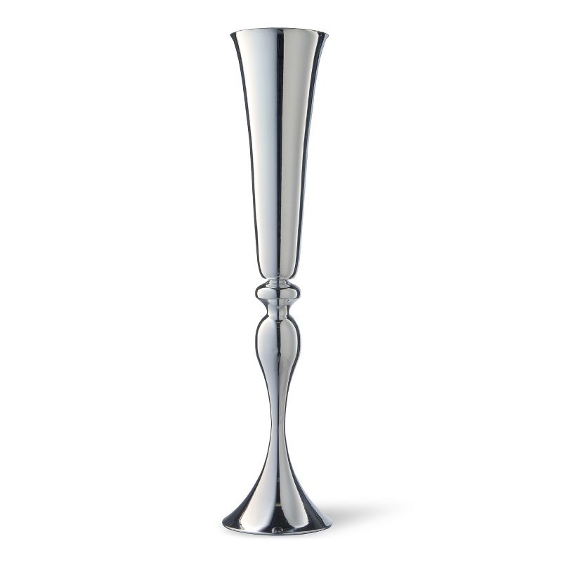 30" Wedding Trumpet Vase Silver - National Tree Company