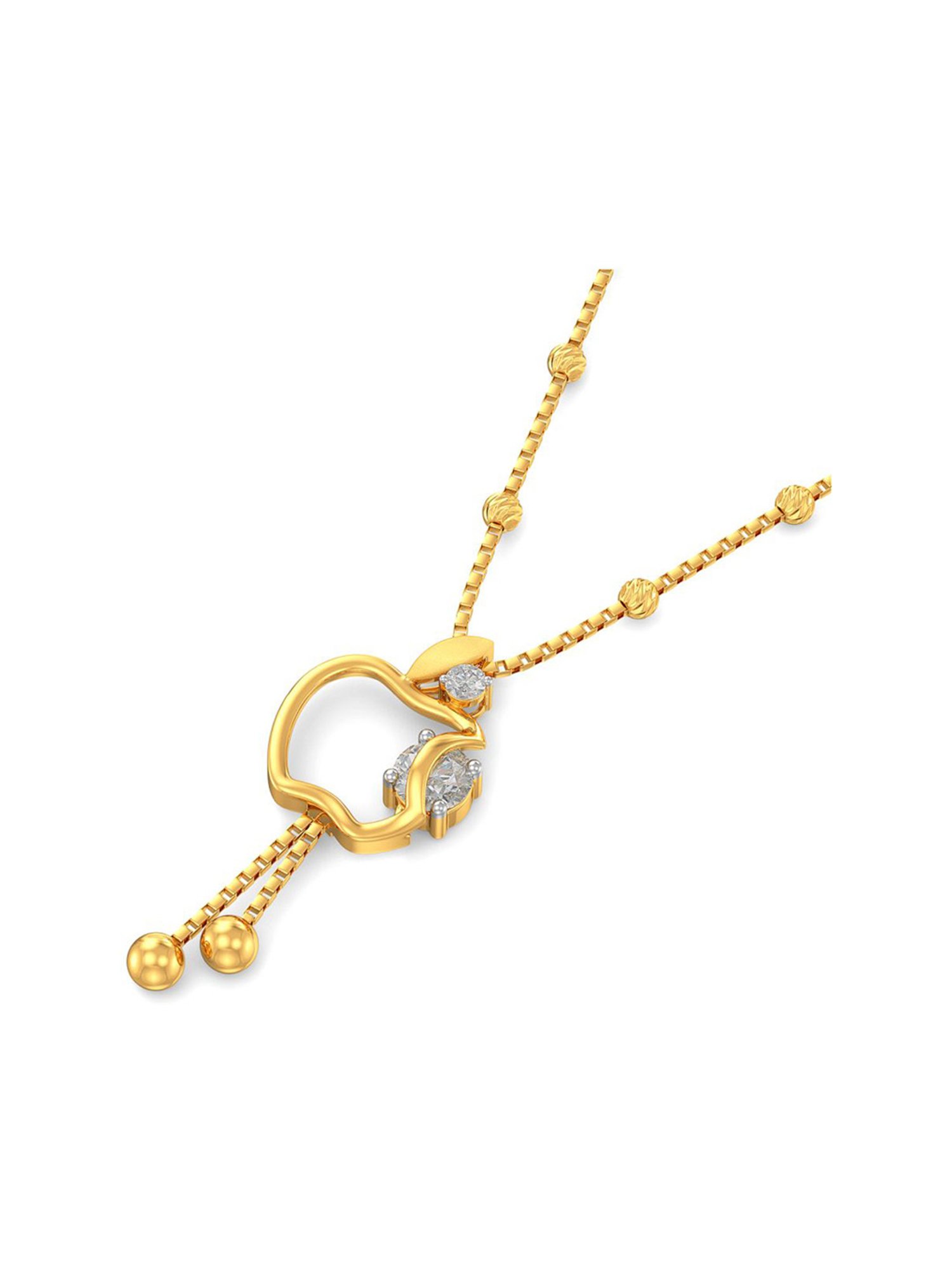 Joyalukkas 22k Gold Delish Gold Apple Necklace