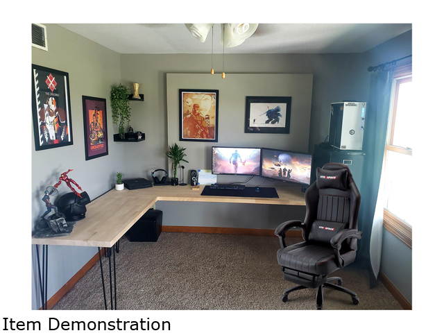 STARSPACE High Back 350lb Memory Foam Ergonomic Reclining Gaming Chair Metal Base - Adjustable Back Angle and Retractable Footrest Racing Executive Computer Desk Office Chair with Thick Padded Arms