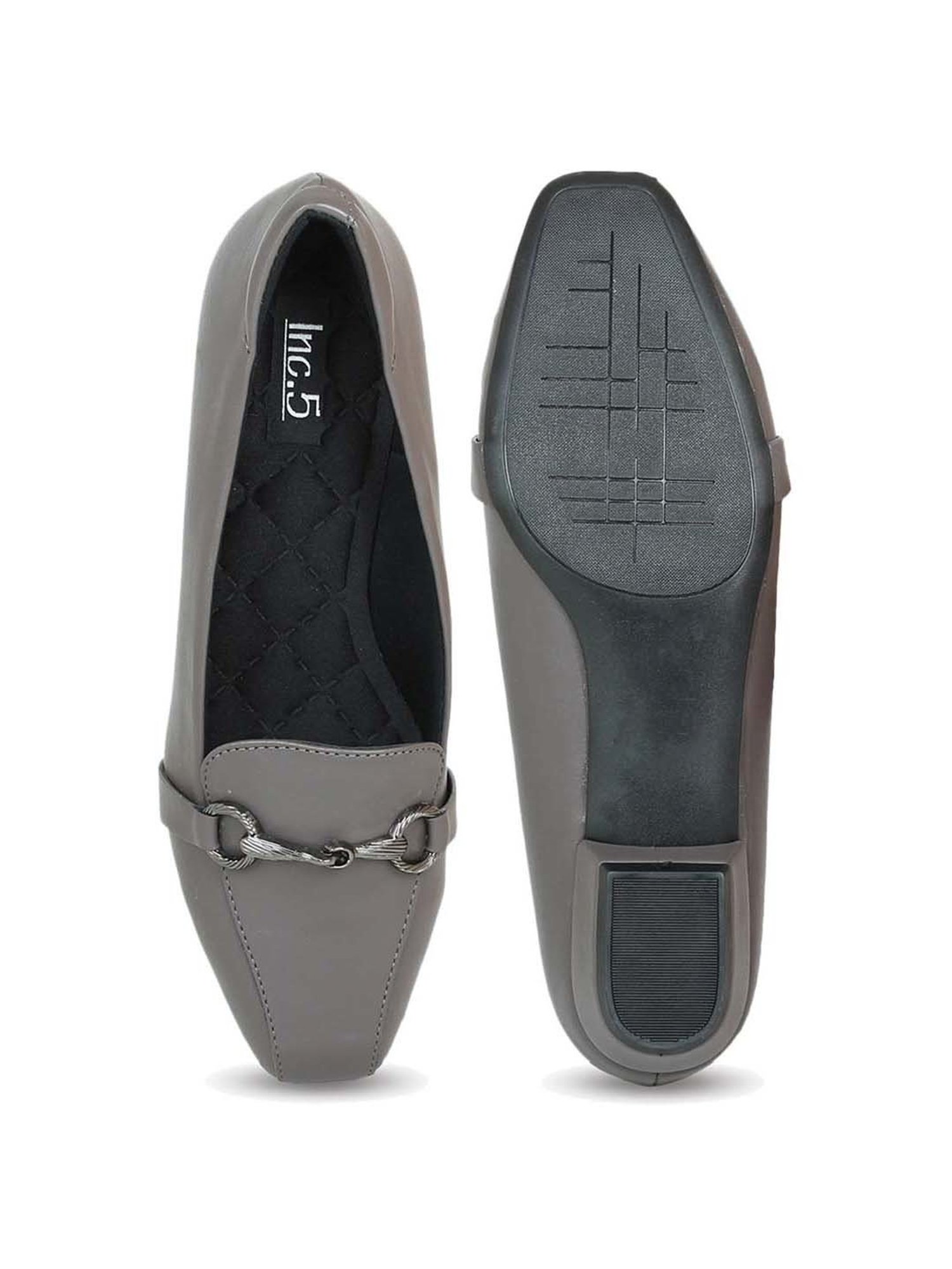 Inc.5 Women's Grey Formal Loafers